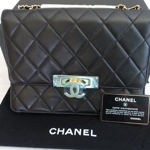 Chanel Golden Class Medium Gold Flap Shoulder Bag